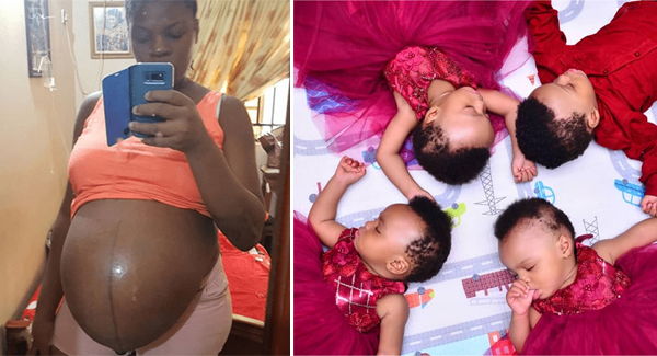 A Nigerian Mother Of Twins Celebrates Her Quadruplet s First Birthday