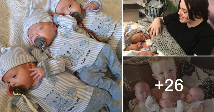 26 Year Old Mother Conceives Naturally Identical Triplets Against 200 Million To One Odds 