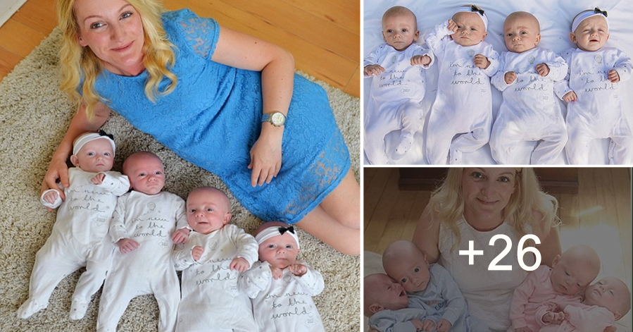 A British Woman Gives Birth To Quadruplets From Four Separate Eggs